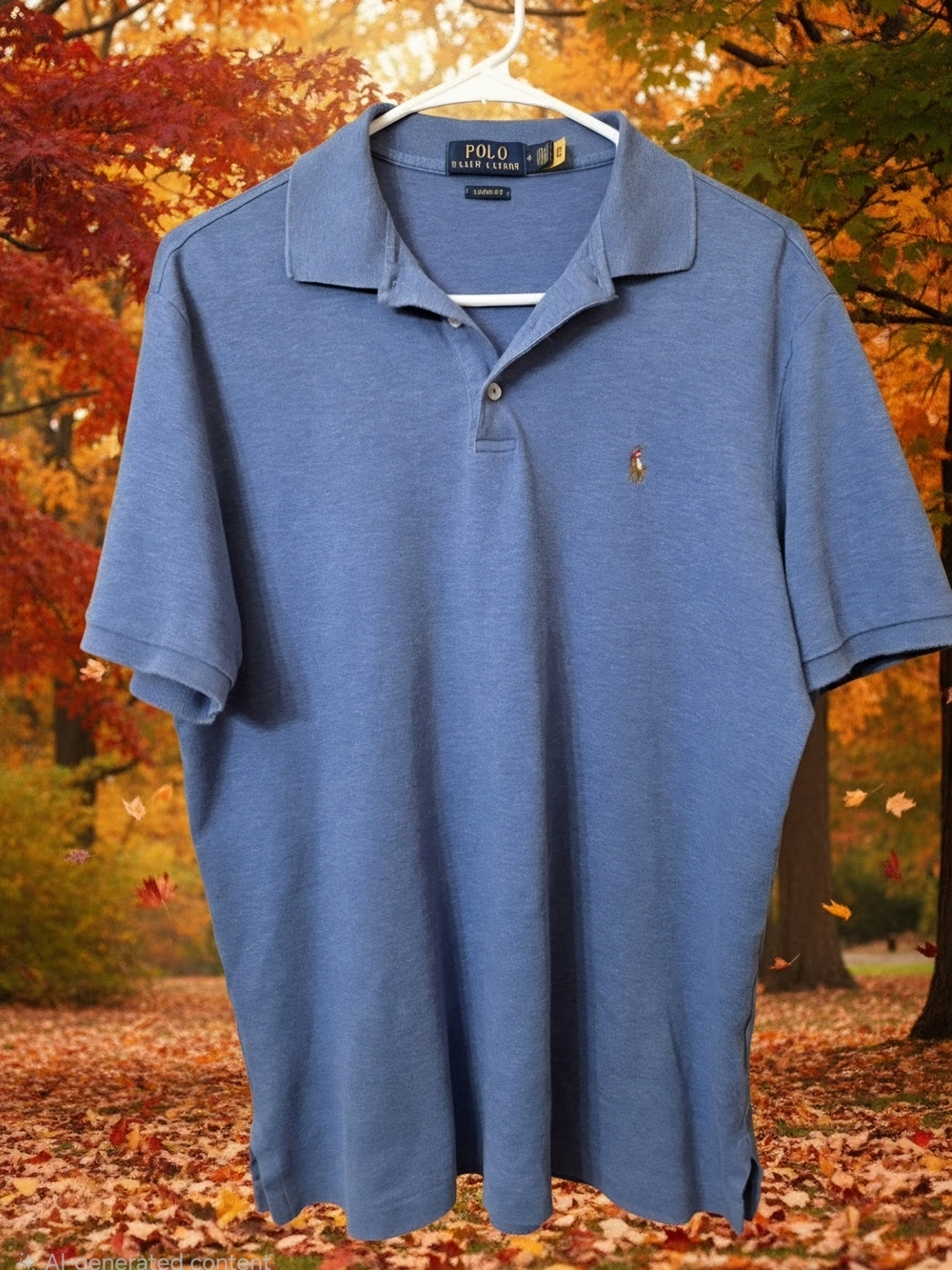 Polo by Ralph Lauren Blue Classic Fit Polo Shirt Size Medium